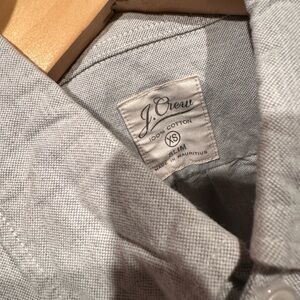 J. Crew Men’s Light Gray Cotton Casual Button Down